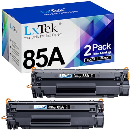 LxTek CE285A 85A Toner Kompatibel für HP 85A Toner für HP Laserjet P1102W P1102 M1212NF M1132MFP M1217NFW M1212 M1132 M1210 M1210MFP P1109 (Schwarz, 2er-Pack)