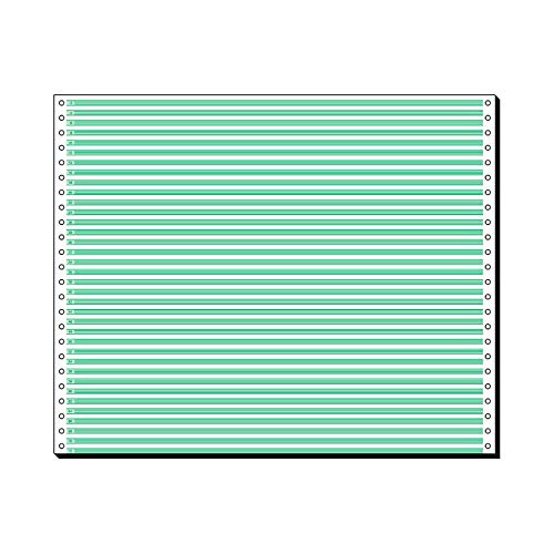 SCHÄFER SHOP Endlospapier 1fach, DIN A3, grün liniert, 2000 Stück