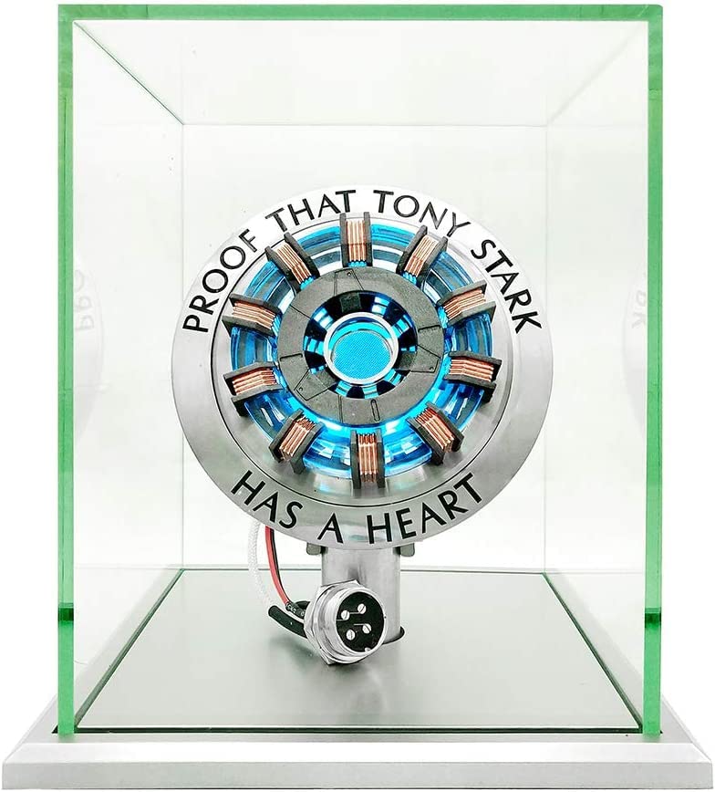 1:1 Iron Man Arc Reactor MK2 DIY USB Finished Product, Vibration Sensor, LED Light, USB Interface, No Assembly Required, No Remote Control Required, Toy Gift